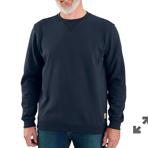 Carhartt Blue LOOSE MIDWEIGHT
CREWNECK SWEATSHIRT Size S - Picture 2 of 5